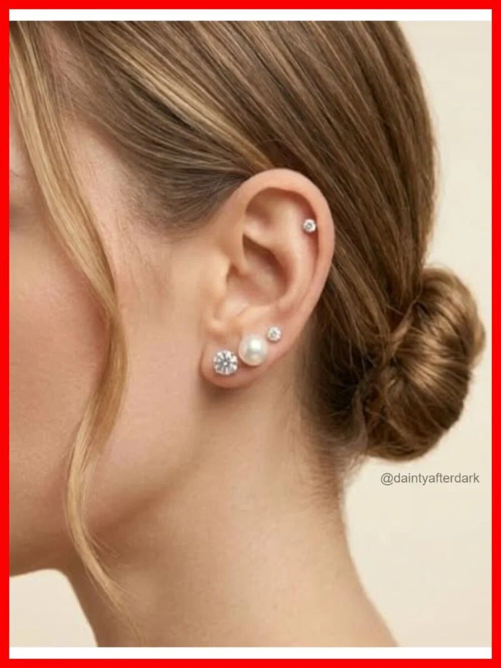 10 Pairs 14K Gold Plated Stud Earrings, Pearl & CZ Hypoallergenic Set for Women